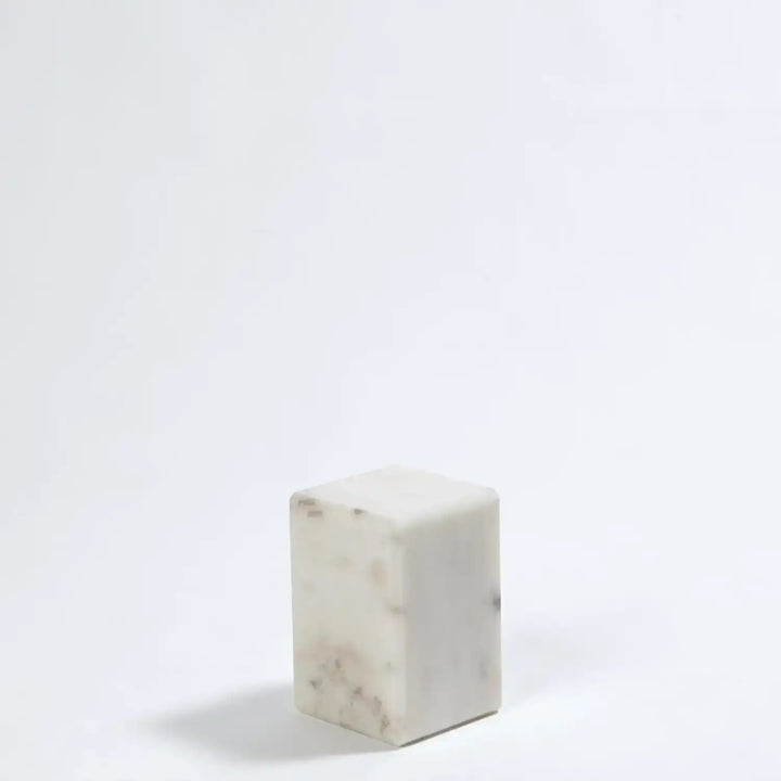 GLOBAL VIEWS 4" MARBLE MINI PEDESTAL/RISER - Decorative Accents