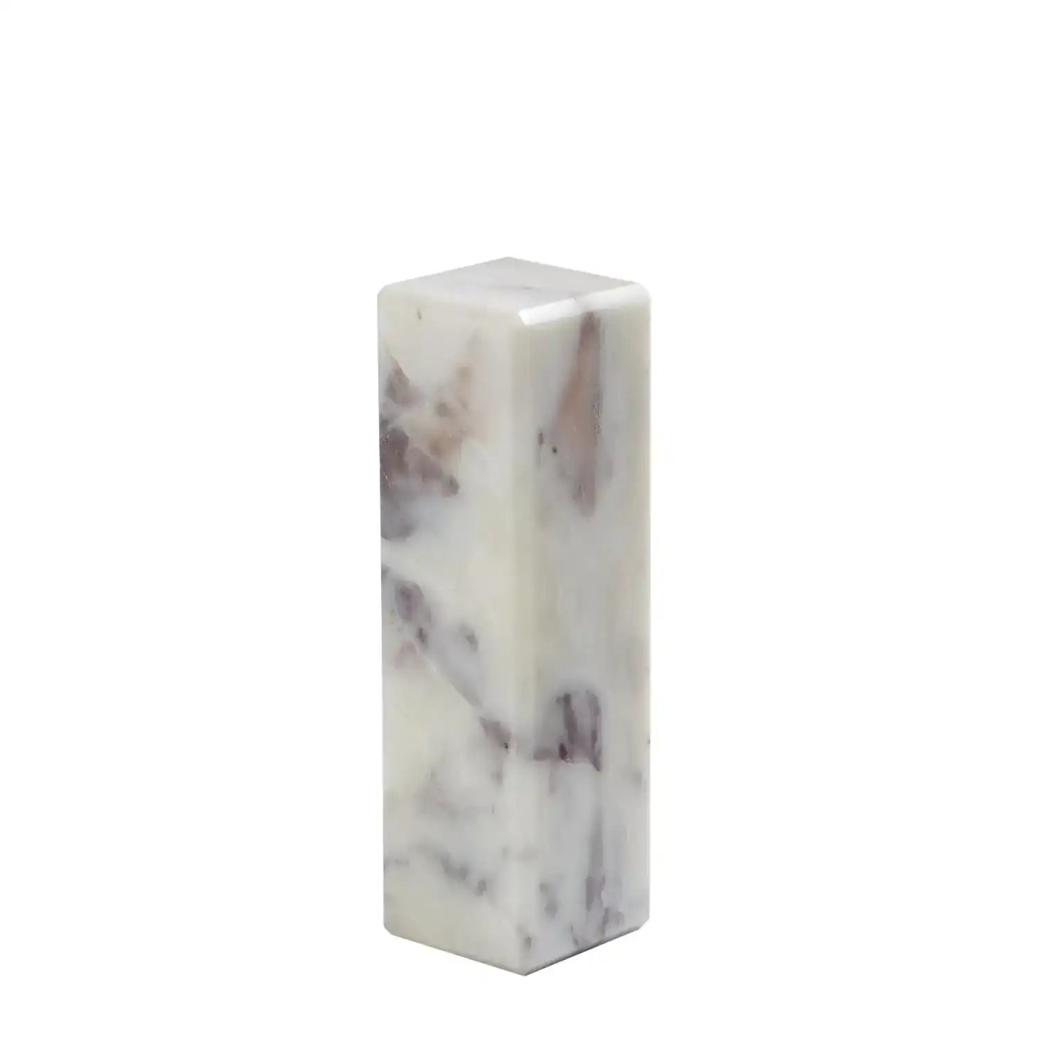 GLOBAL VIEWS 3" MARBLE MINI PEDESTAL/RISER - Decorative Accents