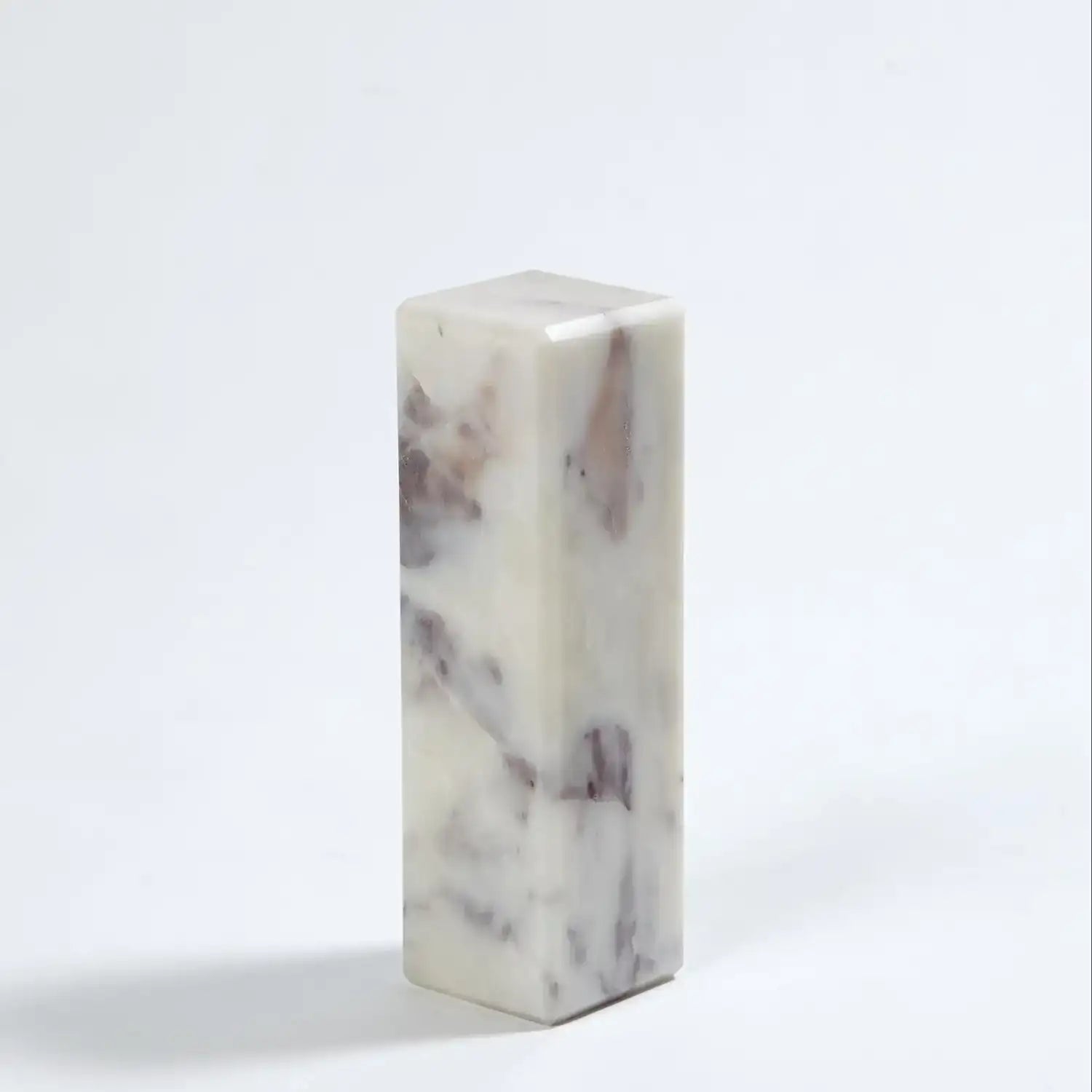 GLOBAL VIEWS 3" MARBLE MINI PEDESTAL/RISER - Decorative Accents