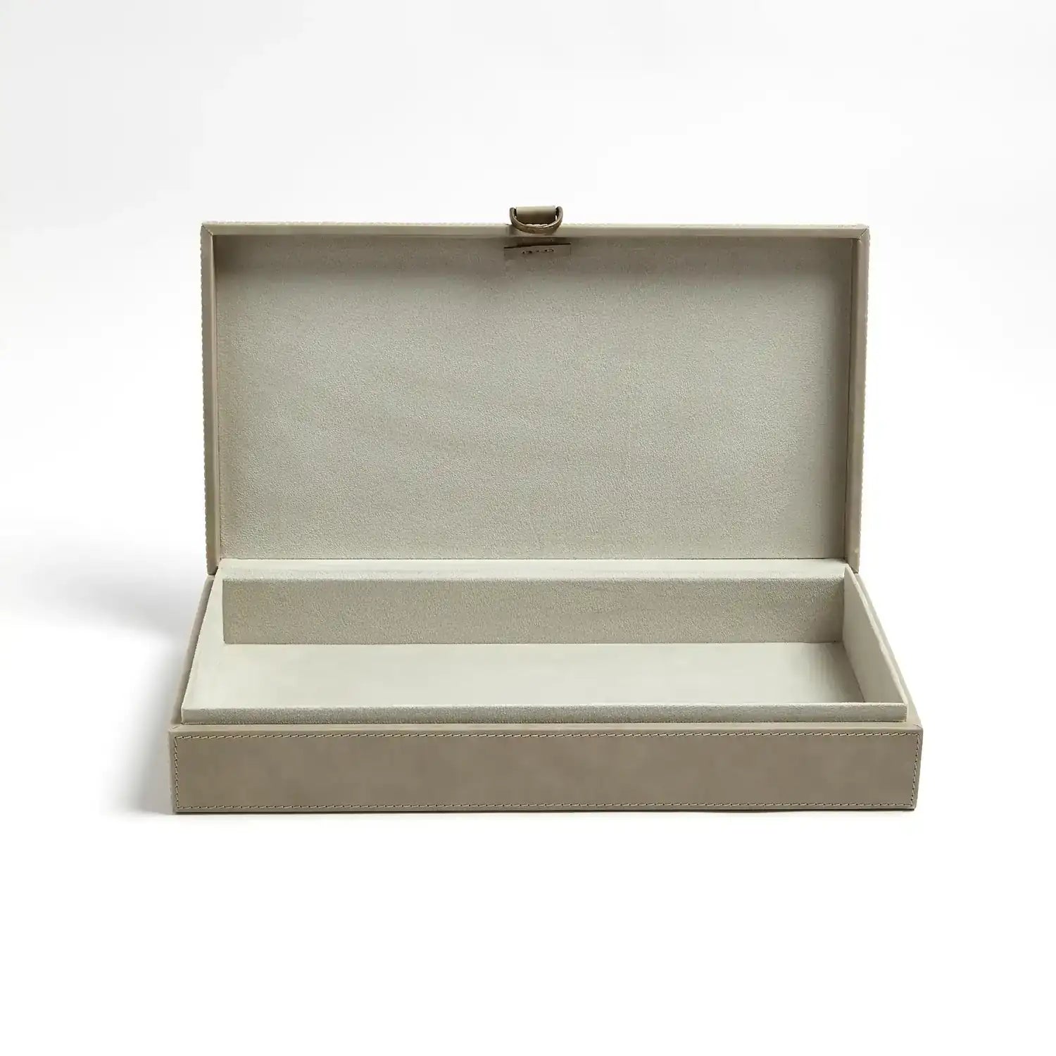GLOBAL VIEWS MARBLED LEATHER D RING BOX - Decorative Accents