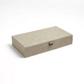GLOBAL VIEWS MARBLED LEATHER D RING BOX - Decorative Accents