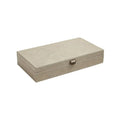 GLOBAL VIEWS MARBLED LEATHER D RING BOX - Decorative Accents