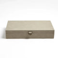 GLOBAL VIEWS MARBLED LEATHER D RING BOX - Decorative Accents