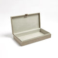 GLOBAL VIEWS MARBLED LEATHER D RING BOX - Decorative Accents