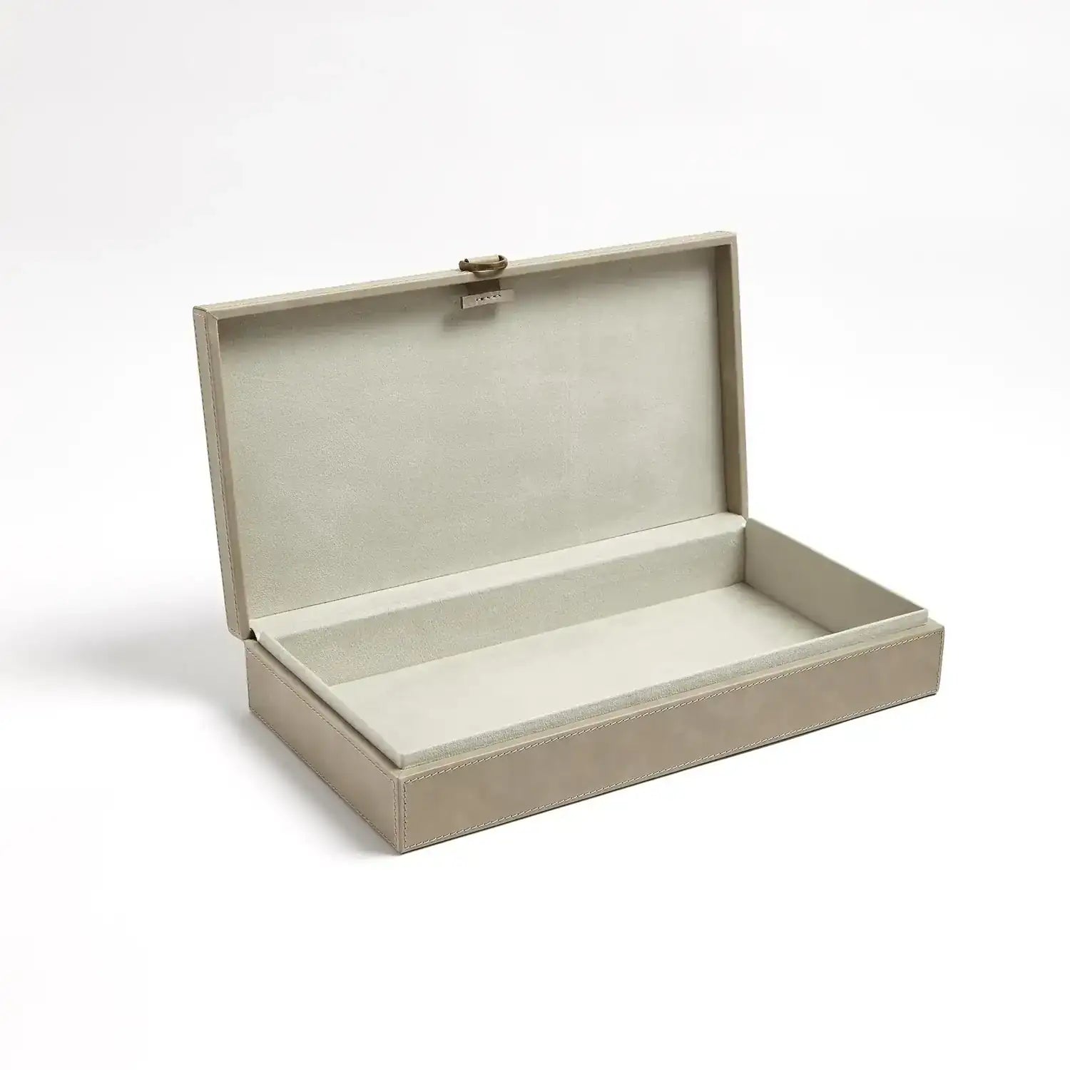GLOBAL VIEWS MARBLED LEATHER D RING BOX - Decorative Accents