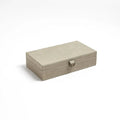 GLOBAL VIEWS MARBLED LEATHER D RING BOX - Decorative Accents