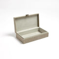 GLOBAL VIEWS MARBLED LEATHER D RING BOX - Decorative Accents