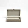 GLOBAL VIEWS MARBLED LEATHER D RING BOX - Decorative Accents