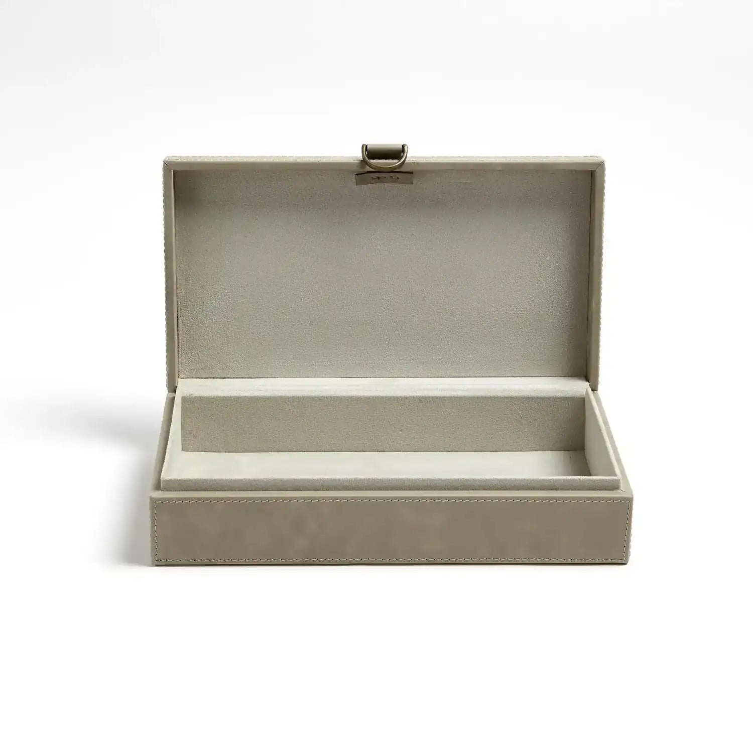 GLOBAL VIEWS MARBLED LEATHER D RING BOX - Decorative Accents