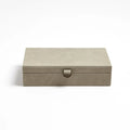 GLOBAL VIEWS MARBLED LEATHER D RING BOX - Decorative Accents