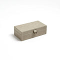GLOBAL VIEWS MARBLED LEATHER D RING BOX - Decorative Accents