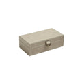 GLOBAL VIEWS MARBLED LEATHER D RING BOX - Decorative Accents