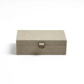 GLOBAL VIEWS MARBLED LEATHER D RING BOX - Decorative Accents