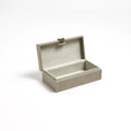 GLOBAL VIEWS MARBLED LEATHER D RING BOX - Decorative Accents
