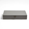 GLOBAL VIEWS MARBLED LEATHER D RING BOX - Decorative Accents