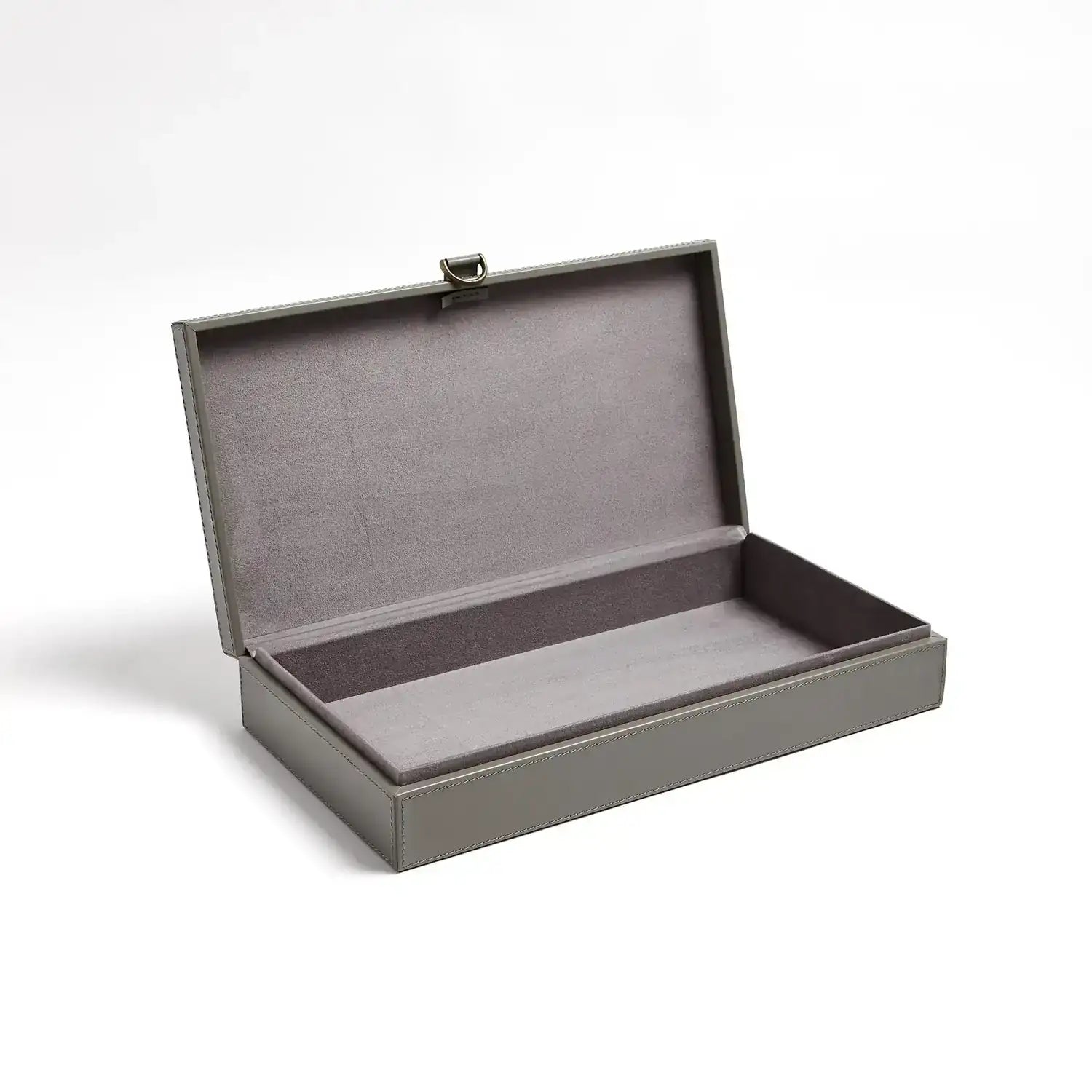 GLOBAL VIEWS MARBLED LEATHER D RING BOX - Decorative Accents