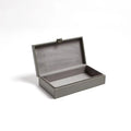 GLOBAL VIEWS MARBLED LEATHER D RING BOX - Decorative Accents