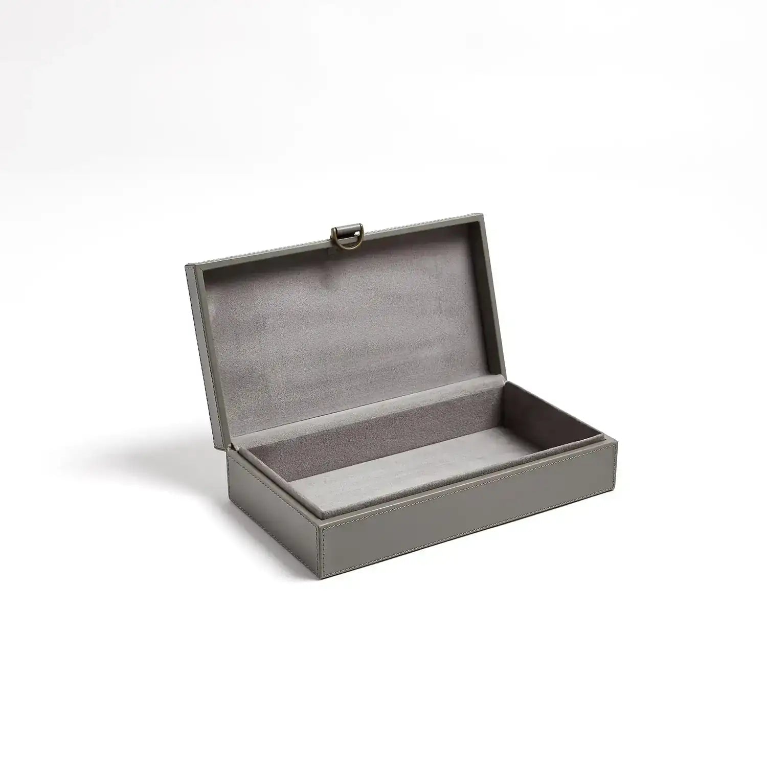 GLOBAL VIEWS MARBLED LEATHER D RING BOX - Decorative Accents
