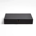 GLOBAL VIEWS MARBLED LEATHER D RING BOX - Decorative Accents