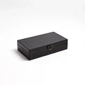GLOBAL VIEWS MARBLED LEATHER D RING BOX - Decorative Accents