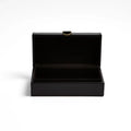 GLOBAL VIEWS MARBLED LEATHER D RING BOX - Decorative Accents