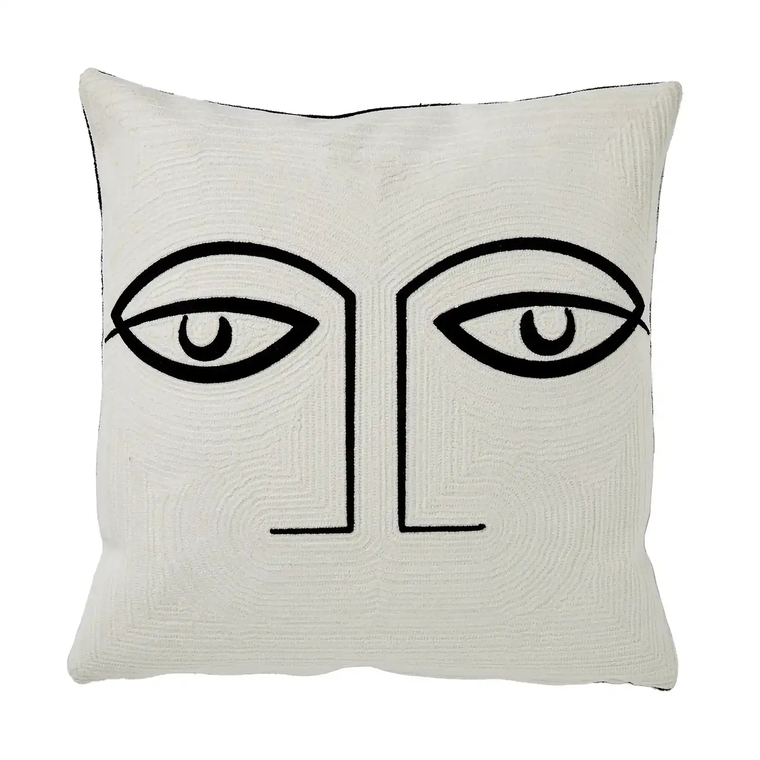 GLOBAL VIEWS TWO EYE PILLOW - Decorative Accents