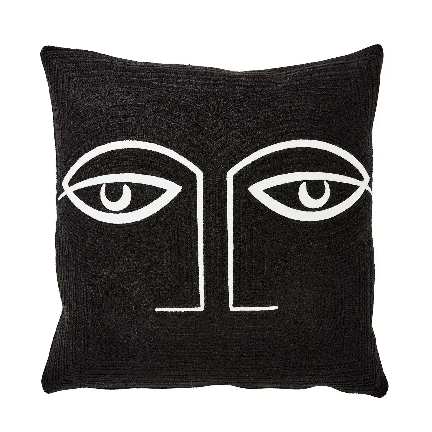 GLOBAL VIEWS TWO EYE PILLOW - Decorative Accents