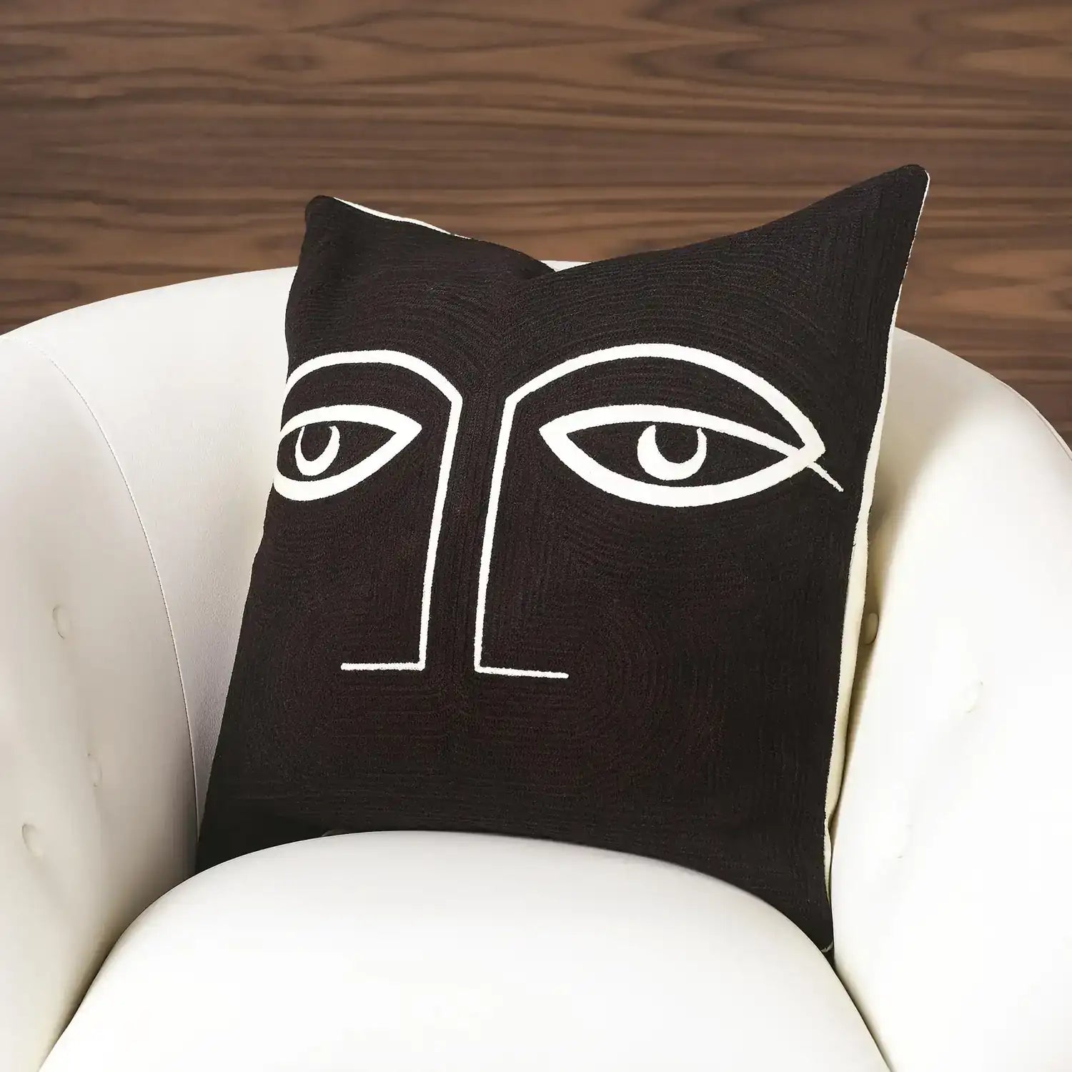 GLOBAL VIEWS TWO EYE PILLOW - Decorative Accents