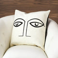 GLOBAL VIEWS TWO EYE PILLOW - Decorative Accents