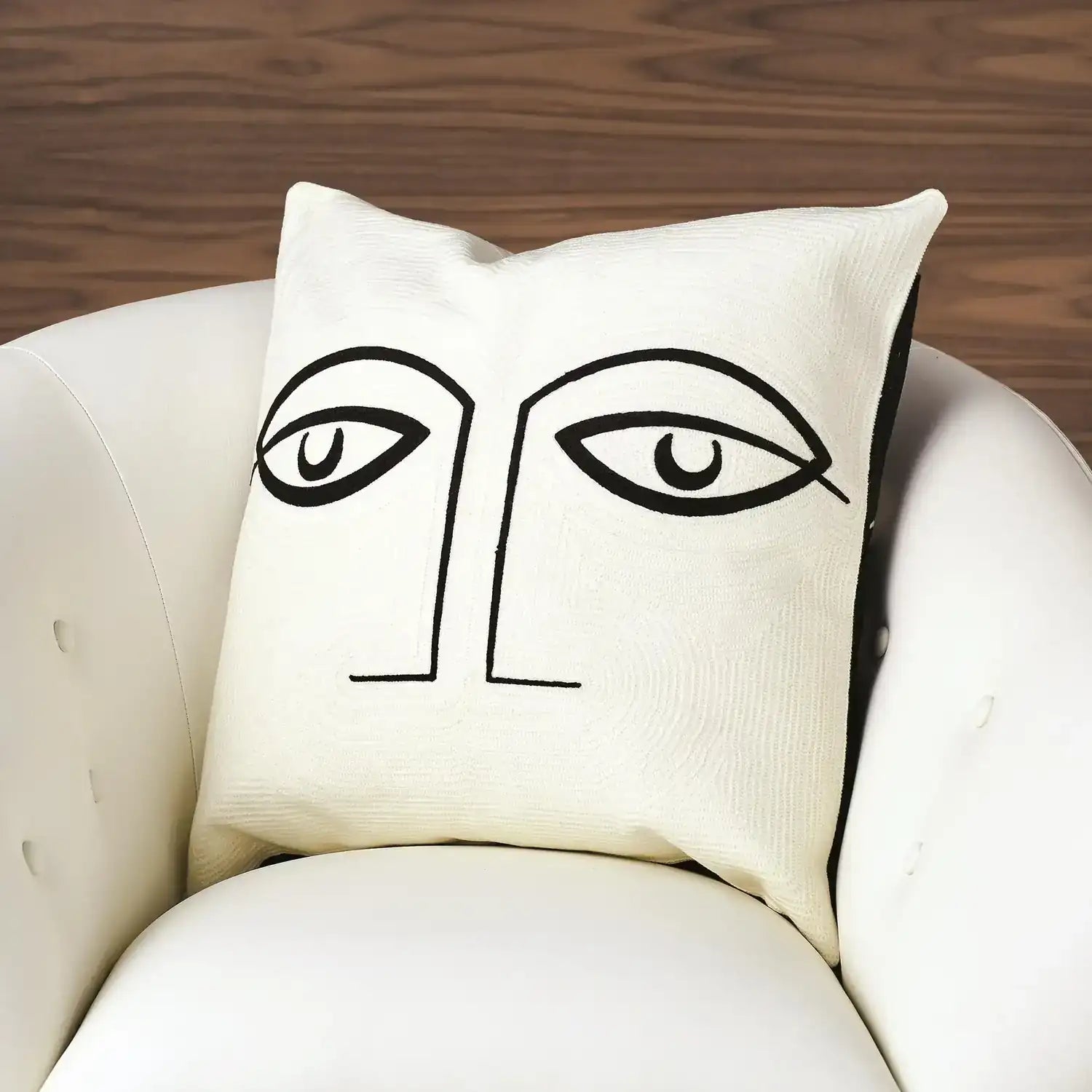 GLOBAL VIEWS TWO EYE PILLOW - Decorative Accents