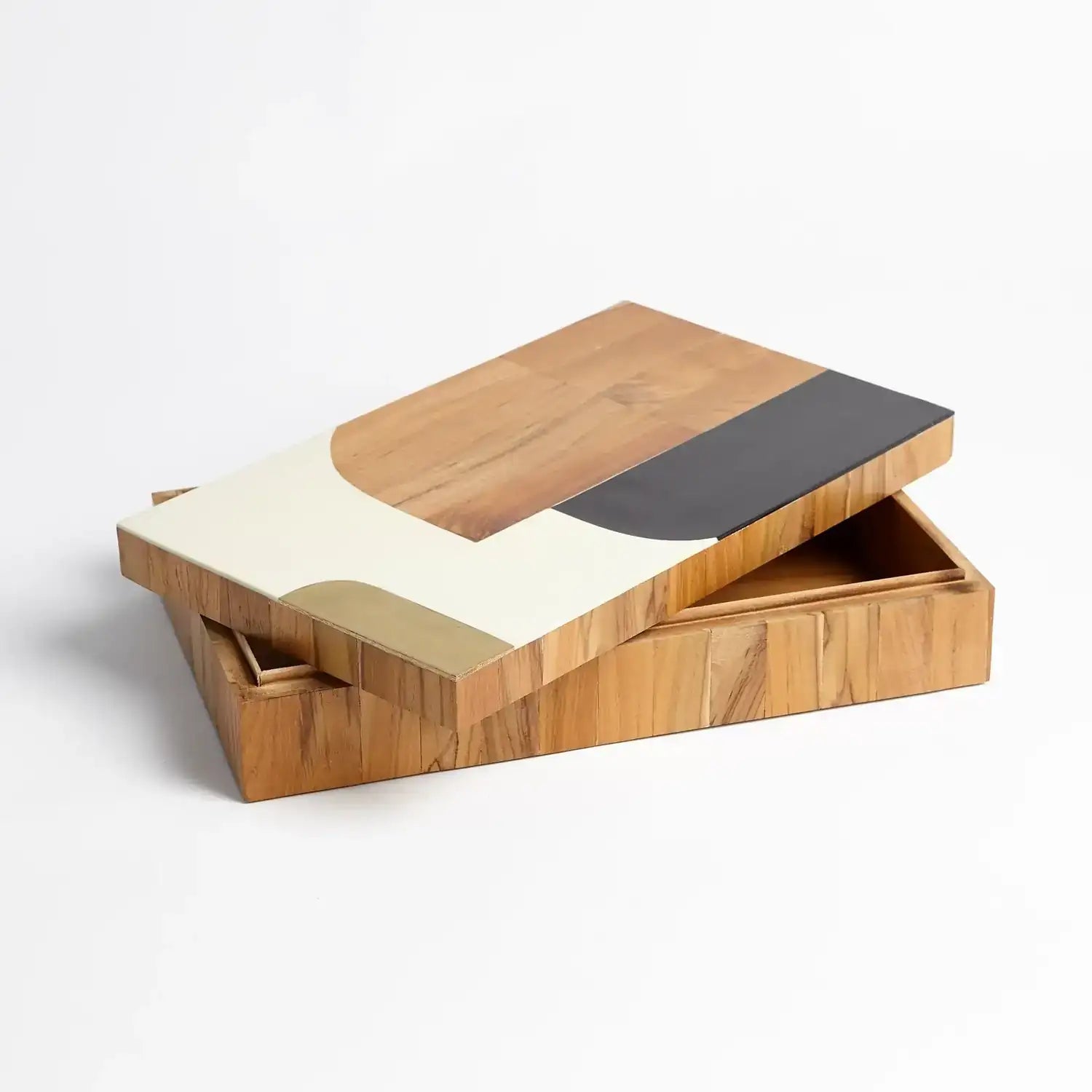 GLOBAL VIEWS WOODEN INLAID BOX - Decorative Accents