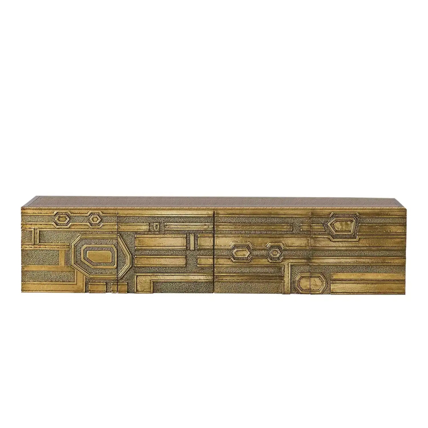 GLOBAL VIEWS ABSTRACT BLOCK CABINET - Cabinets & Bar