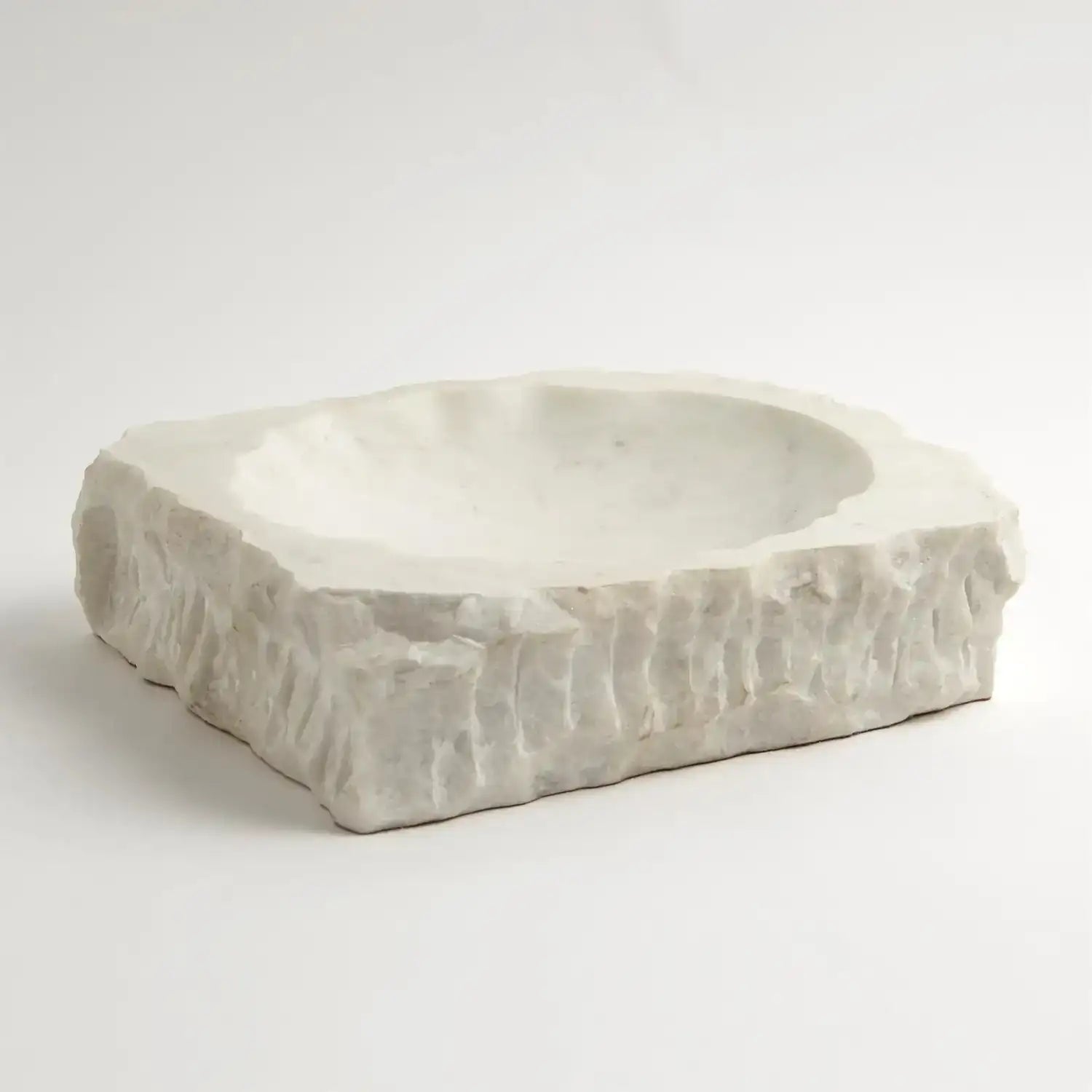 GLOBAL VIEWS CHISELED BLOCK BOWL - Decorative Accents