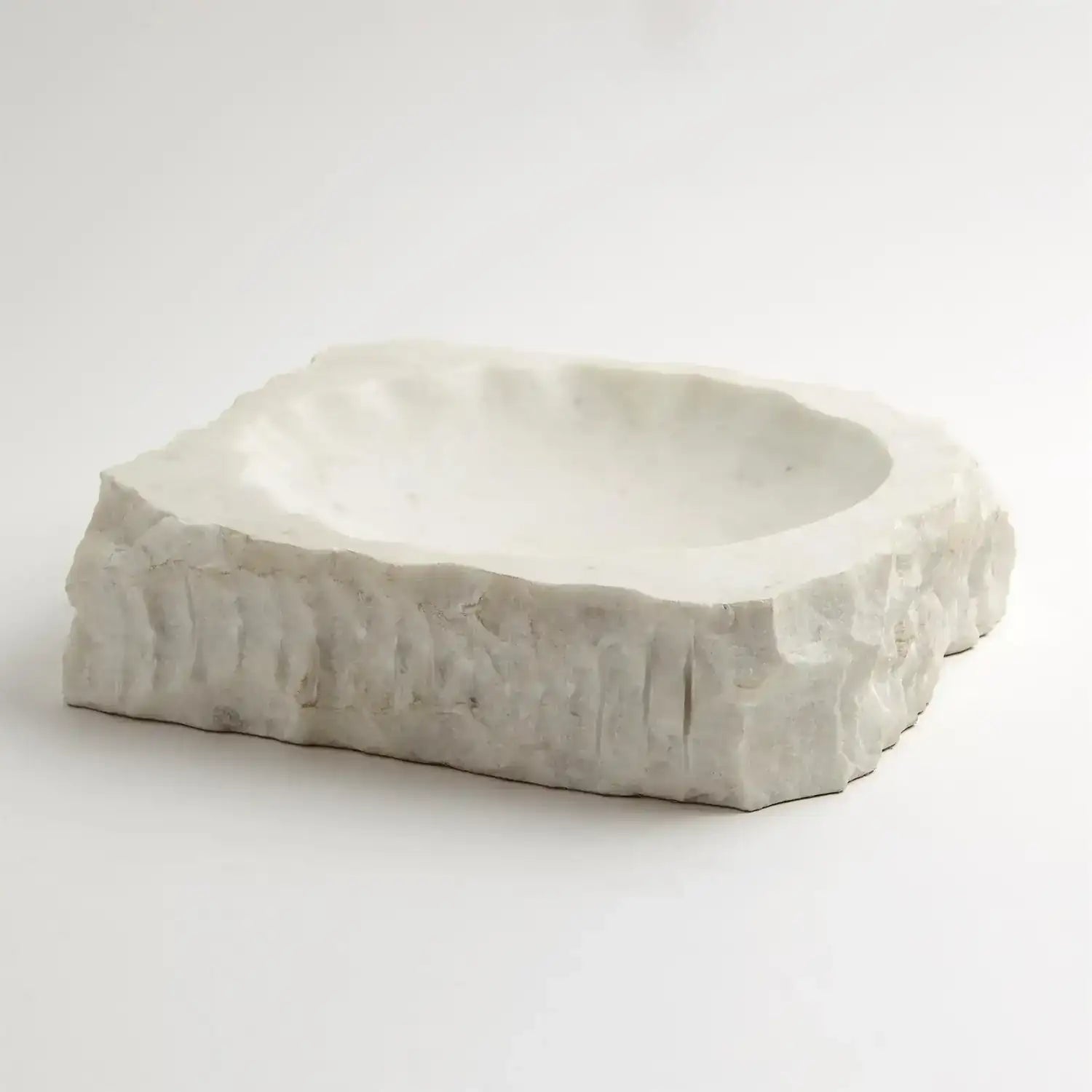 GLOBAL VIEWS CHISELED BLOCK BOWL - Decorative Accents