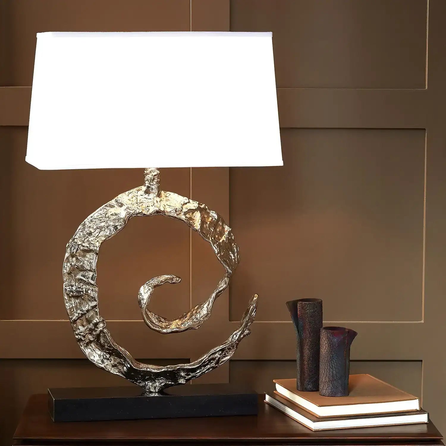 GLOBAL VIEWS, SWIRL LAMP, TABLE LAMPS
