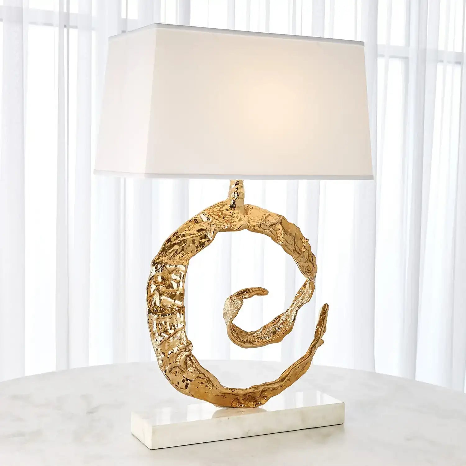 GLOBAL VIEWS, SWIRL LAMP, TABLE LAMPS