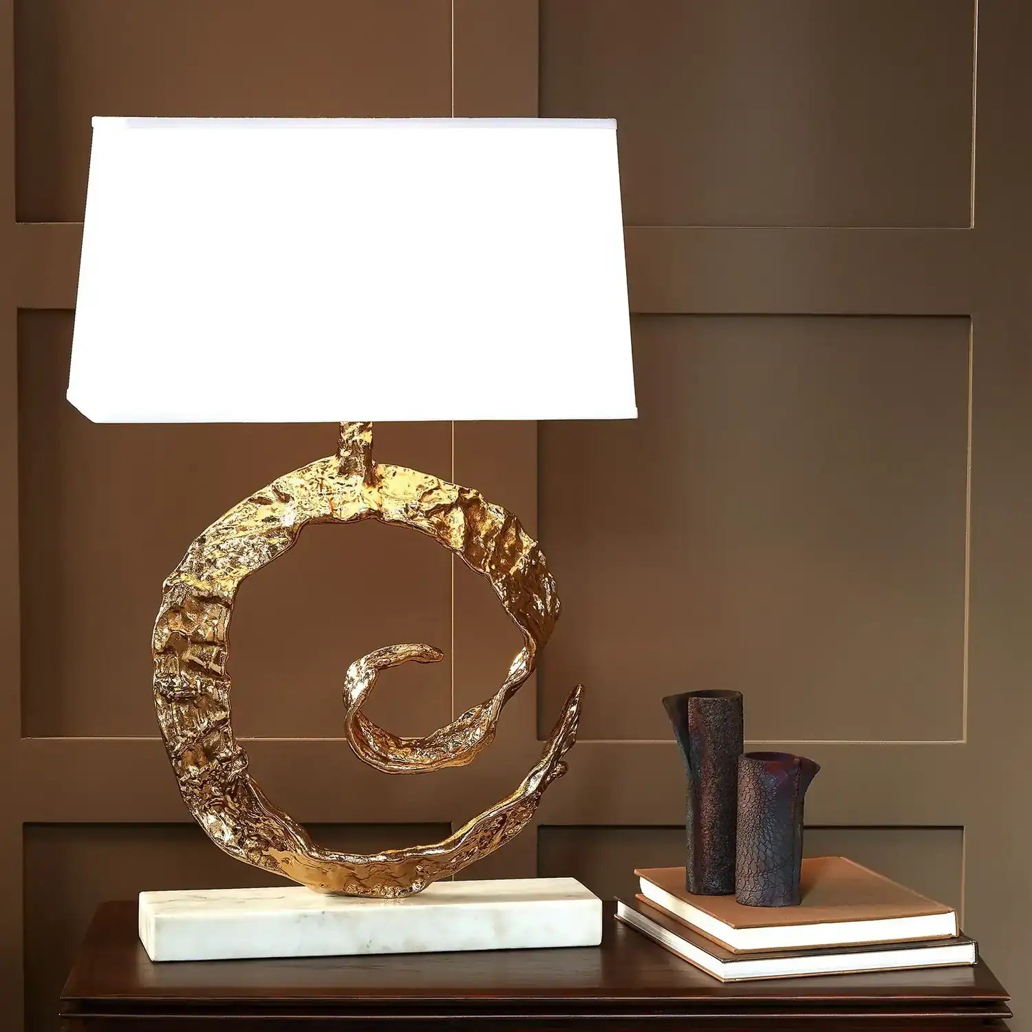 GLOBAL VIEWS, SWIRL LAMP, TABLE LAMPS