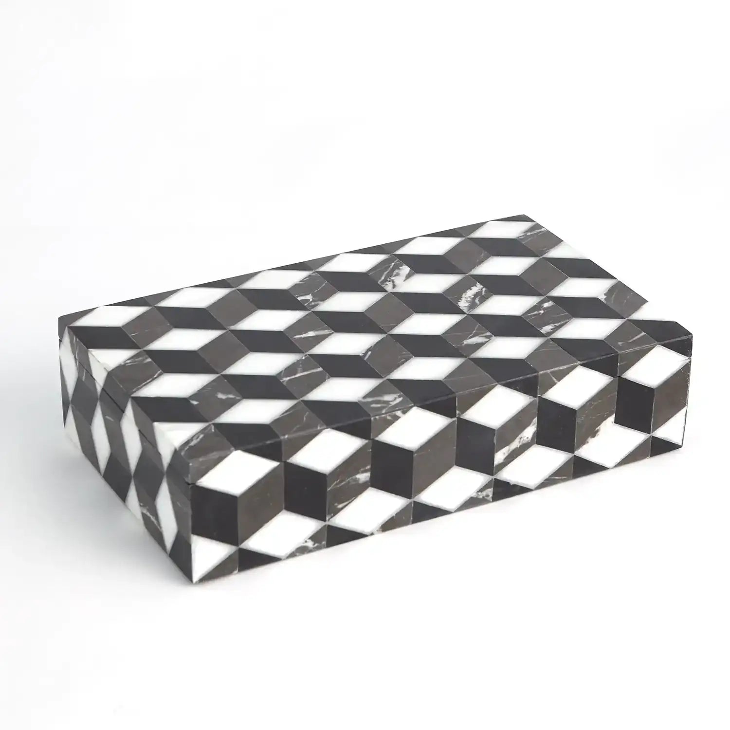 GLOBAL VIEWS ESCHER MARBLE BOX - Decorative Accents