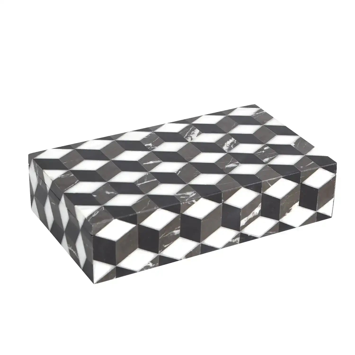 GLOBAL VIEWS ESCHER MARBLE BOX - Decorative Accents