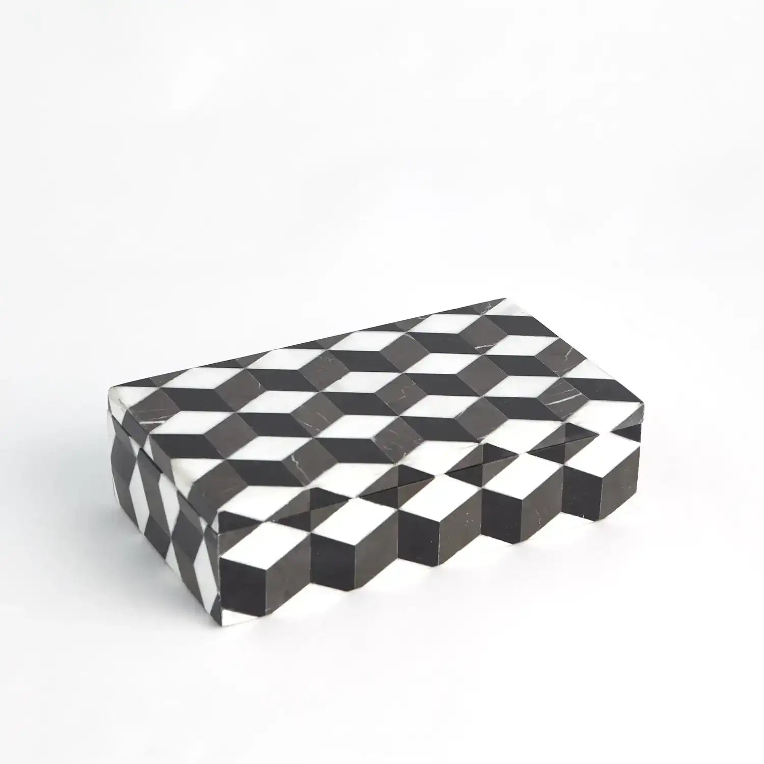 GLOBAL VIEWS ESCHER MARBLE BOX - Decorative Accents