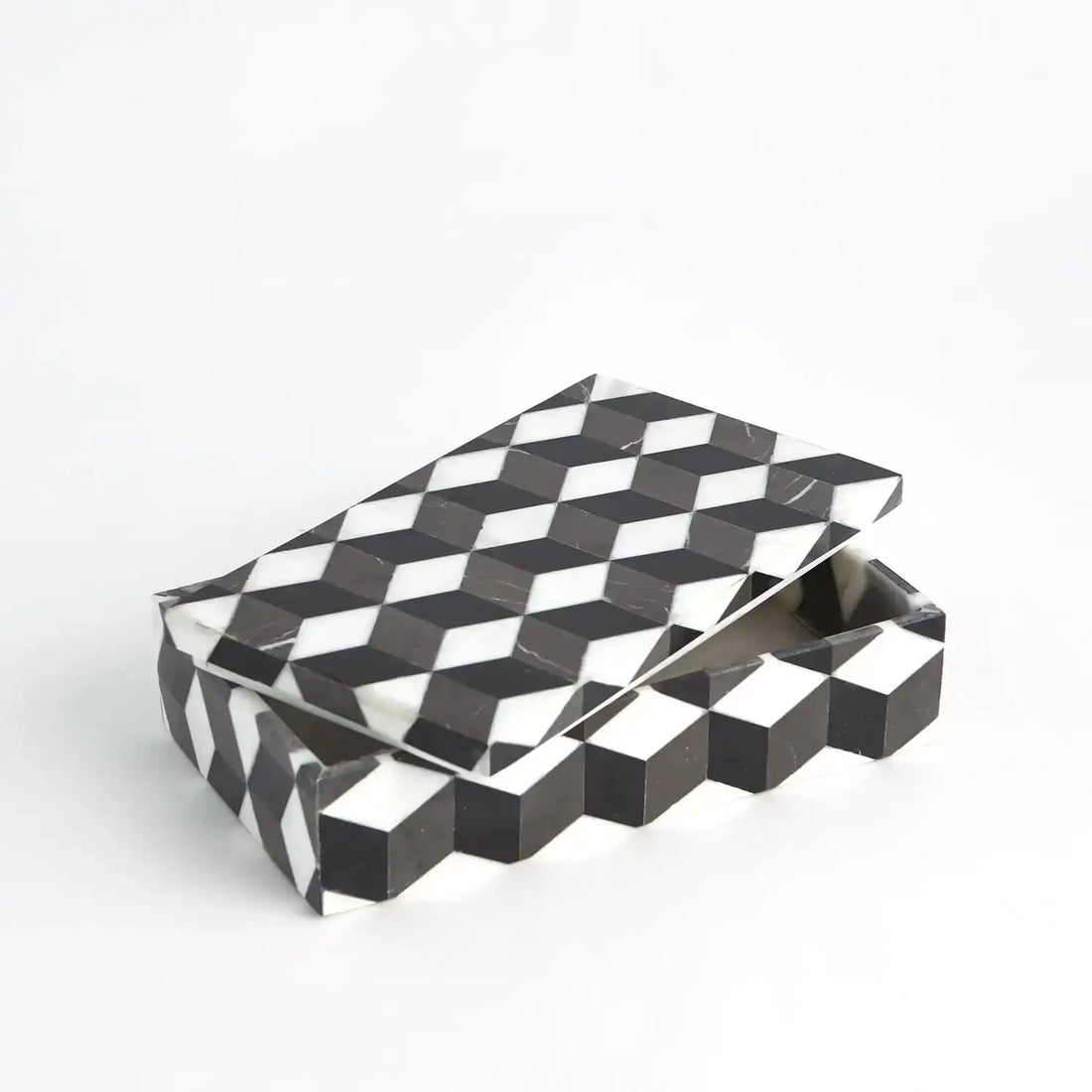 GLOBAL VIEWS ESCHER MARBLE BOX - Decorative Accents