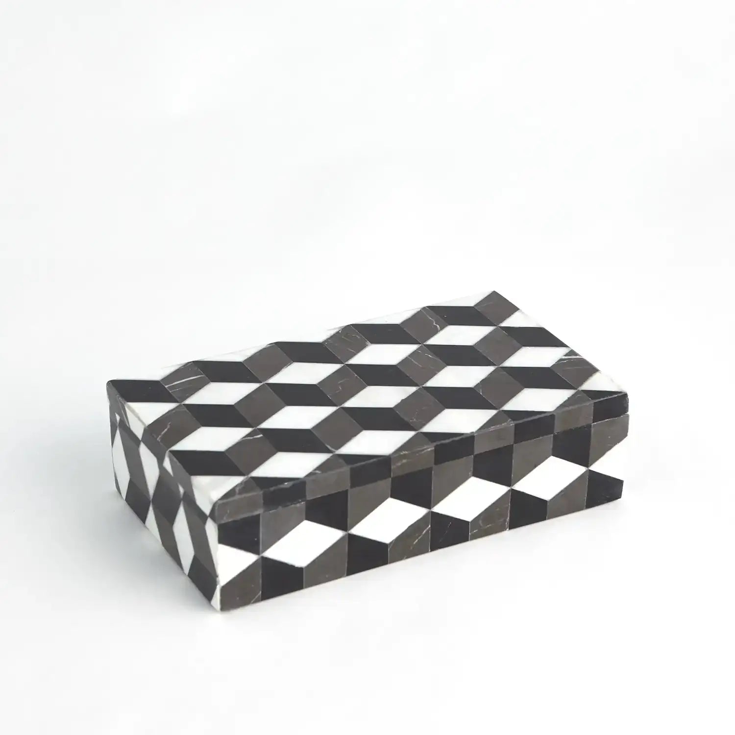 GLOBAL VIEWS ESCHER MARBLE BOX - Decorative Accents