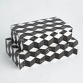 GLOBAL VIEWS ESCHER MARBLE BOX - Decorative Accents