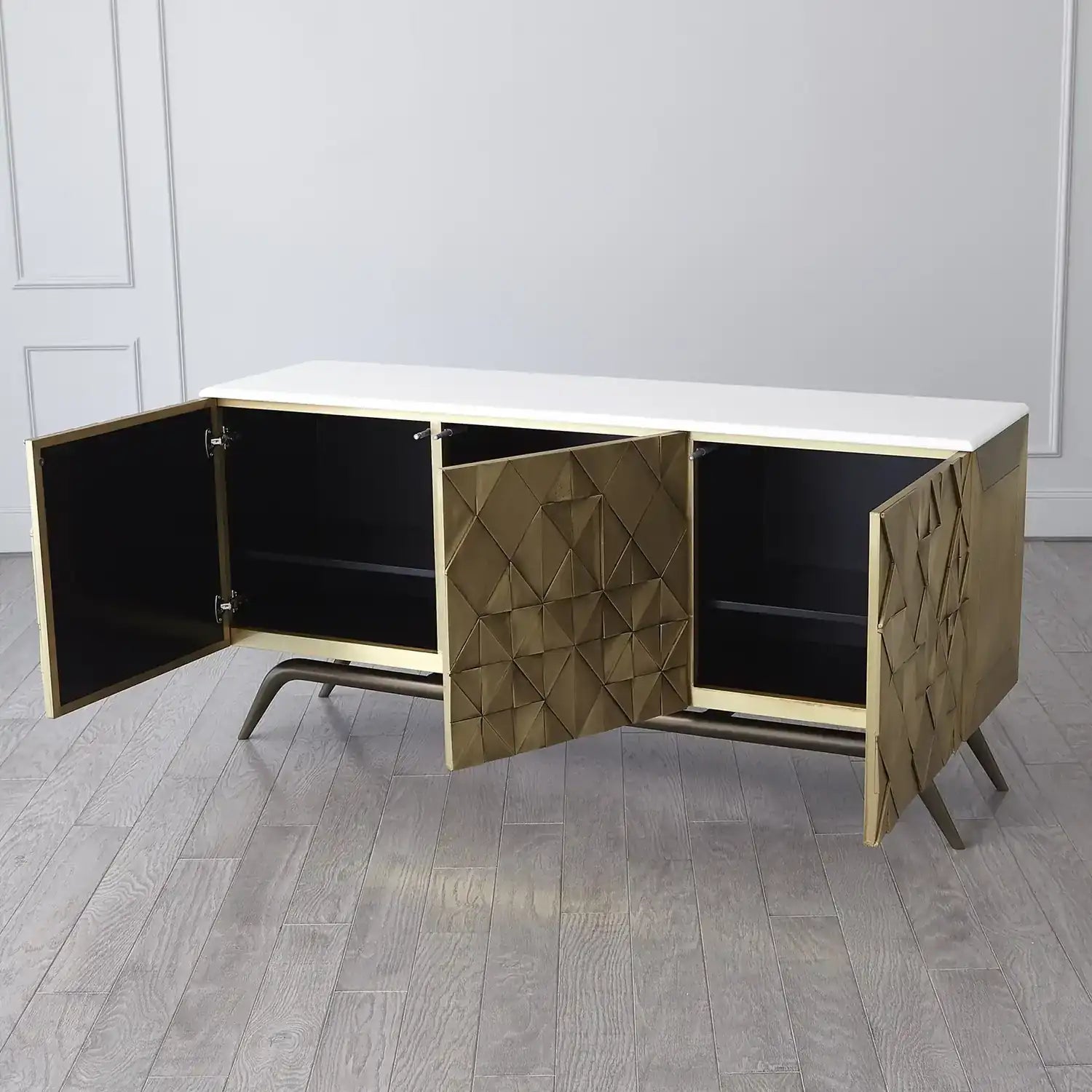 GLOBAL VIEWS TRIANGLE CABINET - Cabinets & Bar