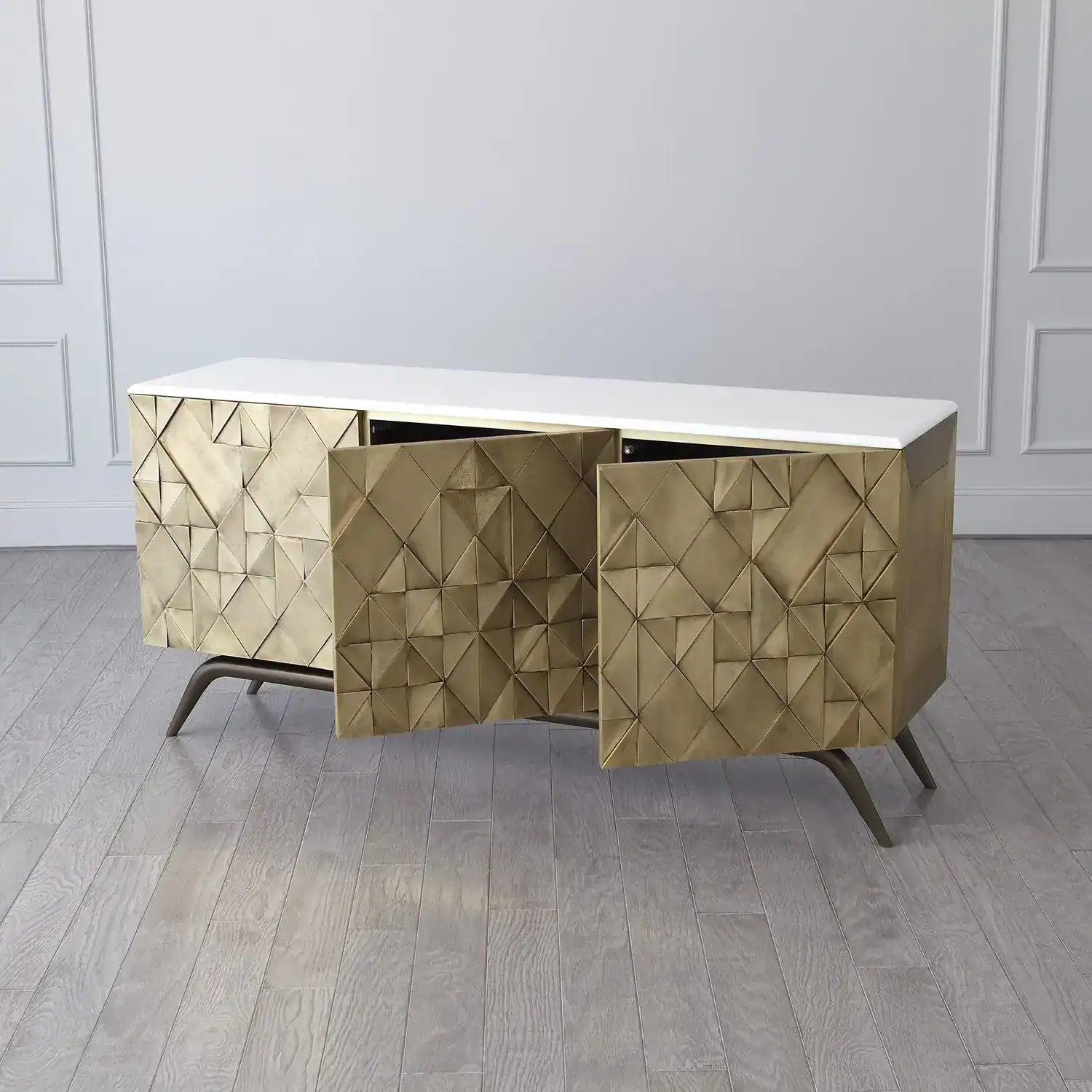 GLOBAL VIEWS TRIANGLE CABINET - Cabinets & Bar