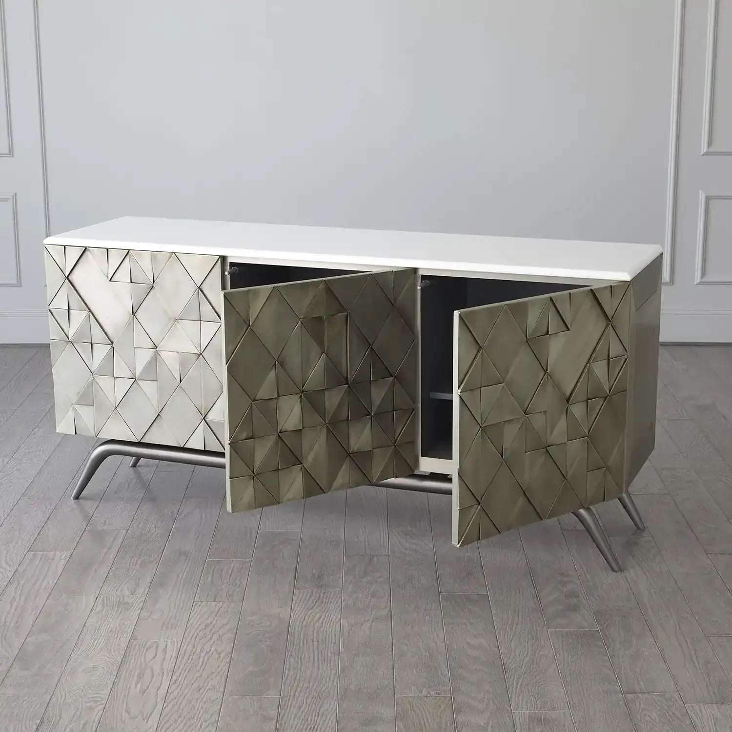 GLOBAL VIEWS TRIANGLE CABINET - Cabinets & Bar