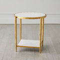 GLOBAL VIEWS CIRCLE/SQUARE SIDE TABLE - Side
