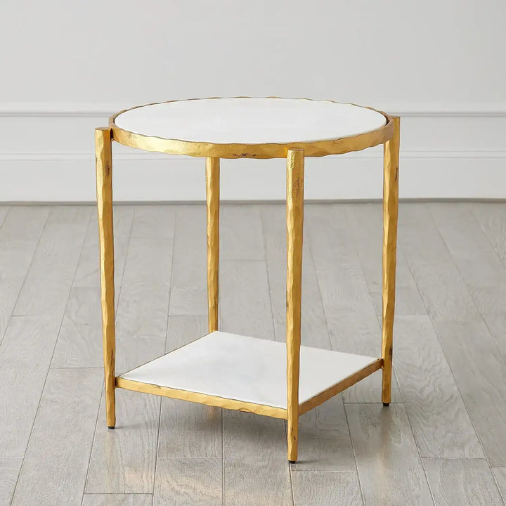 GLOBAL VIEWS CIRCLE/SQUARE SIDE TABLE - Side