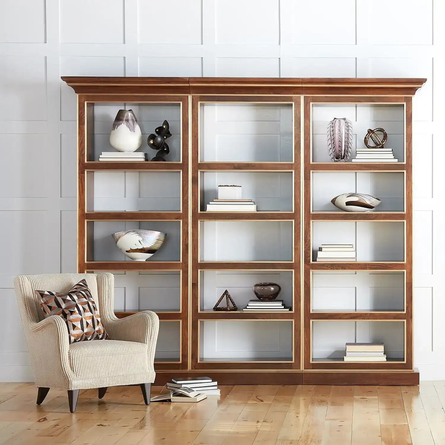 GLOBAL VIEWS LEFT LIBRARY BOOKCASE - Cabinets & Bar