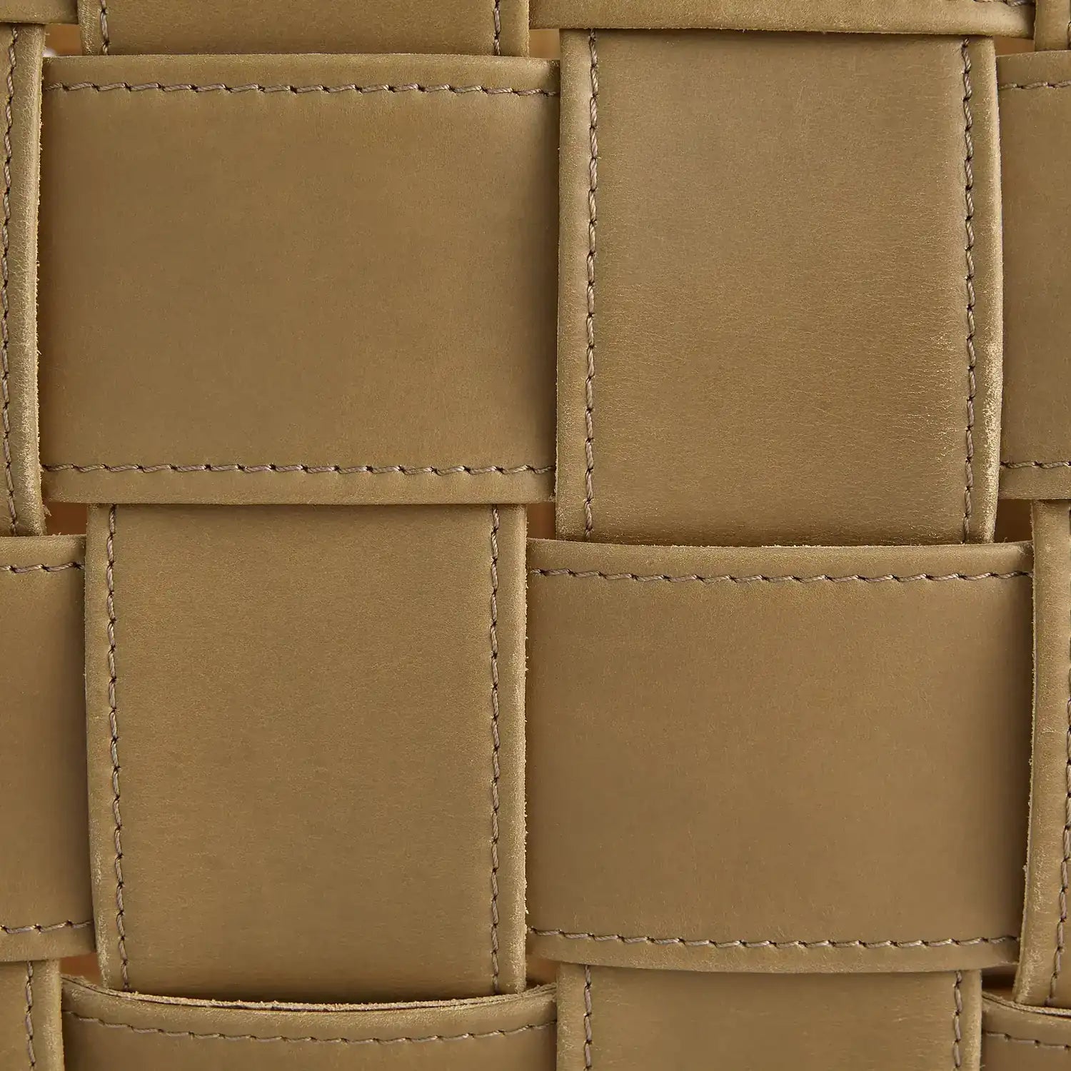 GLOBAL VIEWS SOFT WOVEN LEATHER BASKET - Decorative Accents
